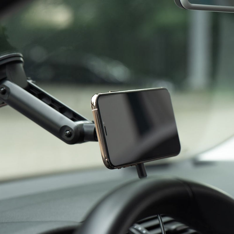 Forcell car holder to center console/window with wireless charging support MagSafe 15W HS2