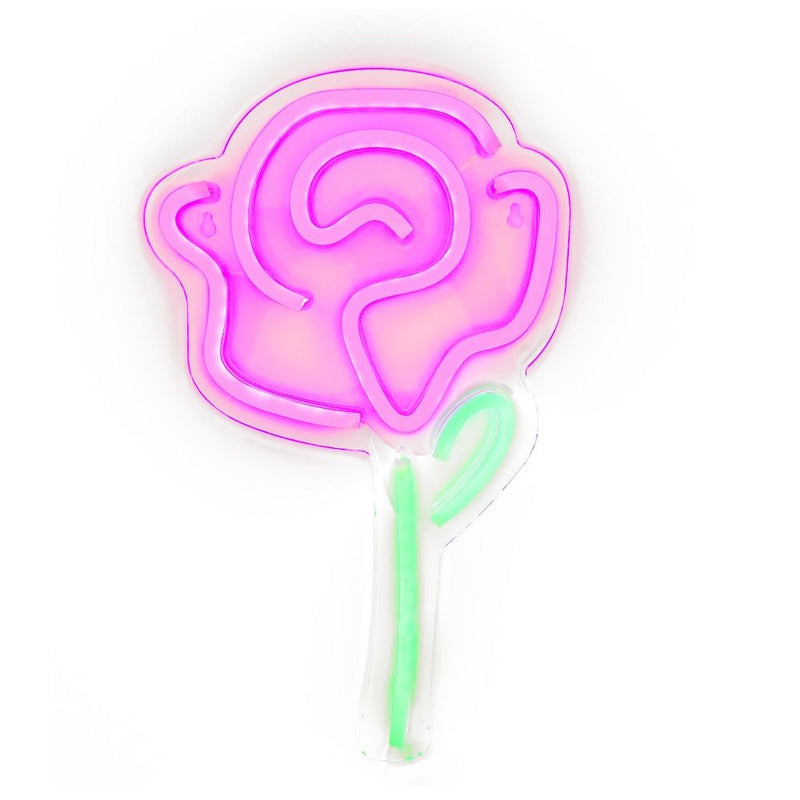 Neon LED wall sign-Rose