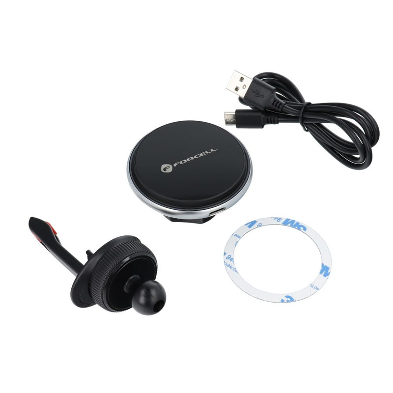 Forcell air vent car holder HS2 with wireless charging - support MagSafe 15W
