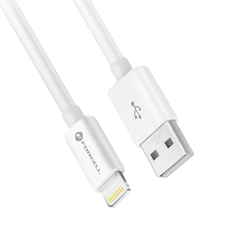 FORCELL cable USB A to Lightning 8-pin MFI 2,4A/5V 12W C703 1m white