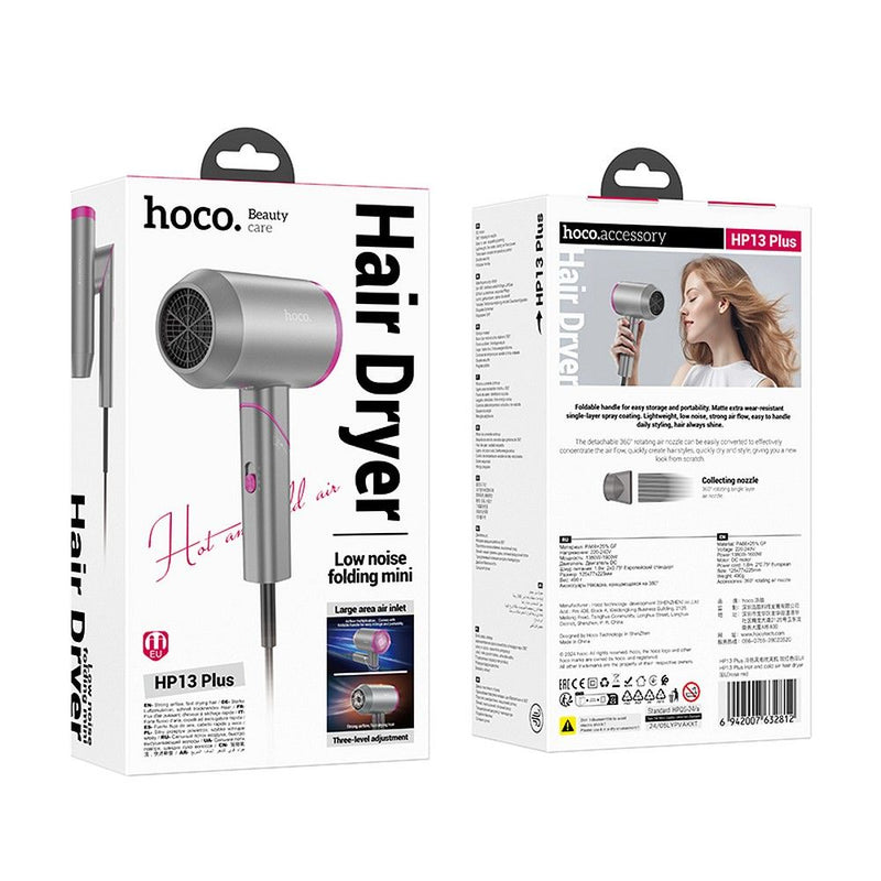 HOCO HP13 PLUS hot and cold air foldable hair dryer