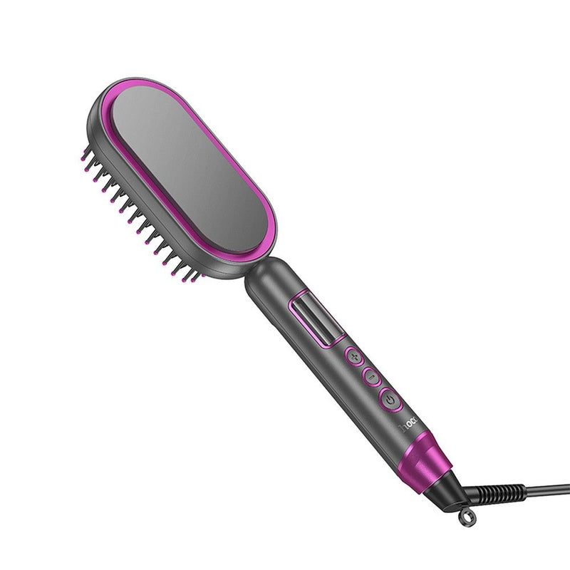 HOCO HP44 electric straightening hair comb with digital display