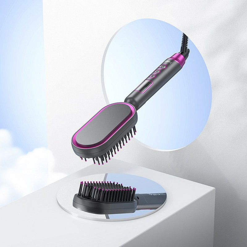 HOCO HP44 electric straightening hair comb with digital display