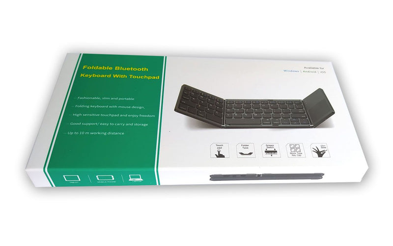 Foldable Bluetooth Keyboard With Touchpad