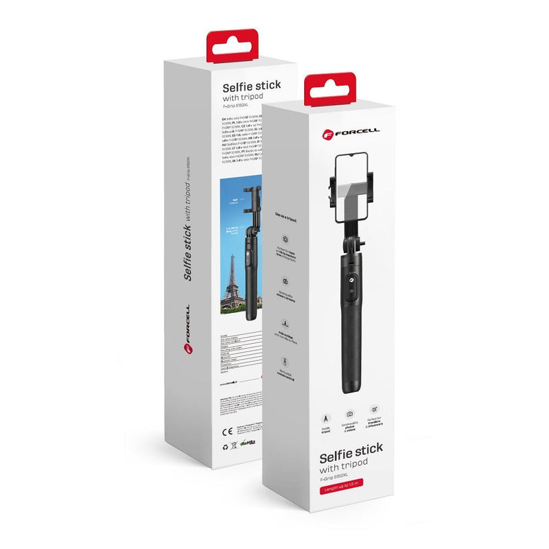 Forcell F-GRIP S150XL selfie stick tripod with remote control