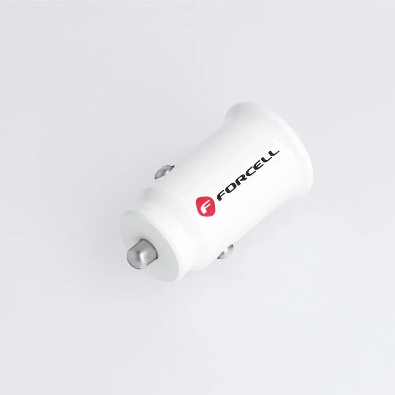 Forcell Mini car charger 2xUSB 3.1A white CC-SJ02 - iDevice 