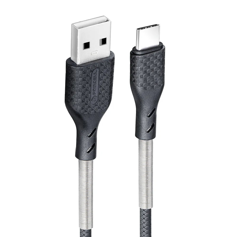 Forcell Carbon cable USB to Type C QC3.0 3A CB-02B - iDevice 