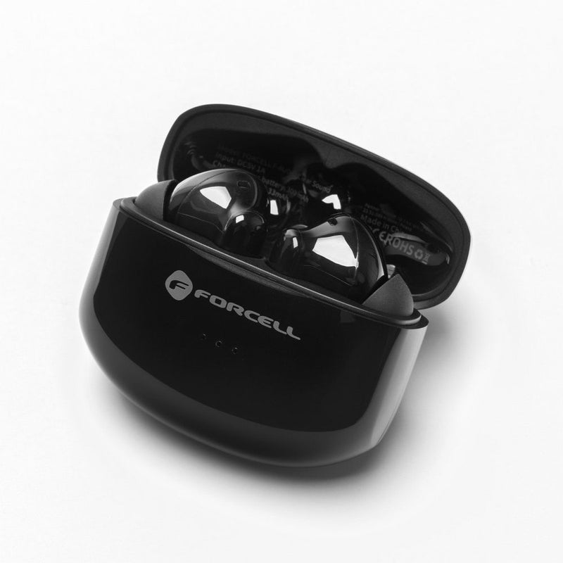 Forcell F-AUDIO wireless earphones TWS Clear Sound black