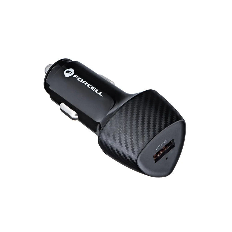 Forcell Carbon car charger USB QC 3.0 18W CC50-1A - iDevice 