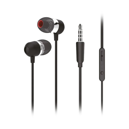 Premium Sound Hi-Fi Earphones Forcell U3 mini jack 3,5mm Black - iDevice 