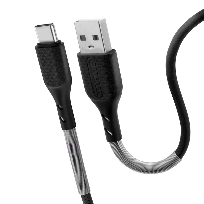Forcell Carbon cable USB to Type C QC3.0 3A CB-02B - iDevice 